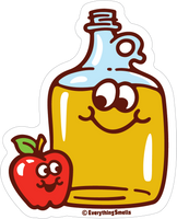 Sparkly Apple Cider Jug Vinyl Sticker by EverythingSmells