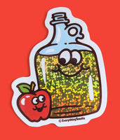 Sparkly Apple Cider Jug Vinyl Sticker by EverythingSmells