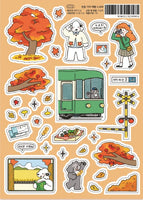 Autumn Foliage Train Stickers by 9 O'Clock Bonnie