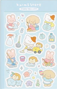 Cleaning Day Stickers by Balms Record