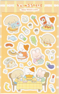Delicious Dinner Stickers by Balms Record
