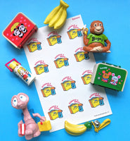 *RETIRED* Banana Lunch Box EverythingSmells Scratch & Sniff Stickers