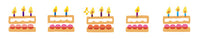 Birthday Cake Deco Rush Sticker Tape *NEW!