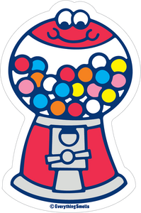 Sparkly Bubble Gum Machine Vinyl Sticker by EverythingSmells