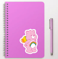 Cheer Bear Large Holographic Vinyl Sticker *NEW!