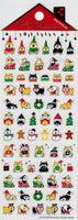 Shibanban Santa Dog Petite Stickers by Mind Wave