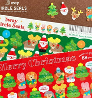 Santa and the Animals Stickers by Ryu Ryu