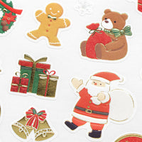 Classic Christmas Stickers with gold foil