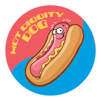 Hot Dog Dr. Stinky Scratch-N-Sniff Stickers *NEW!