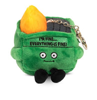 Dumpster Fire Plush Bag Charm