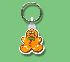 EverythingSmells Bringing Back the 80s Keychain - Gingerbread Man