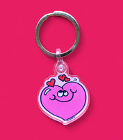 EverythingSmells Bringing Back the 80s Keychain - Pink Heart