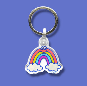 EverythingSmells Bringing Back the 80s Keychain - Rainbow