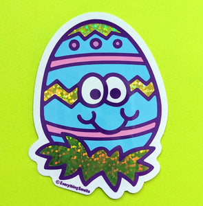 Sparkly Easter Egg Vinyl Sticker by EverythingSmells *NEW!