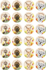 Australian Animals Eucalyptus Scratch 'n' Sniff Stickers