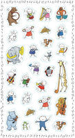 Animal Concert Clear Stickers *NEW!