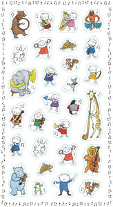 Animal Concert Clear Stickers *NEW!