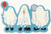 Glow In The Dark Ghost Friends Vinyl Sticker *NEW!