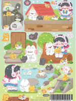 Baby Cat Walk Stickers by Kongdung House