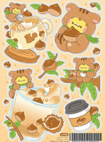 Squirrels & Lattes Stickers by Kongdung House