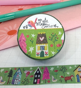 Green Village Washi Tape