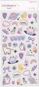 *PURPLE* Color Stickers by Kamio