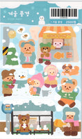 Winter Scene Stickers by Kizzi Shop