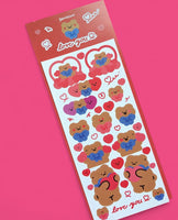 Love Bear Stickers by Genie Yoni *NEW!