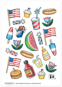 Patriotic Summer Stickers by Mary Engelbreit *NEW!