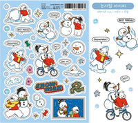 Mr. Snowman Stickers by 9 O'Clock Bonnie