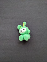 I Heart Fuzzy Forest Green Bunny