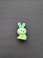 I Heart Fuzzy Lime Green Bunny