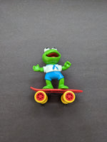 Vintage Kermit Muppet Babies with Skateboard Toy