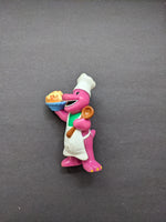 Vintage Chef Barney PVC Figure