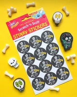 Skeleton Scratch 'n Sniff Retro Stinky Stickers