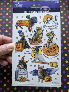 Vintage AGC Costume Pets Sticker Sheet