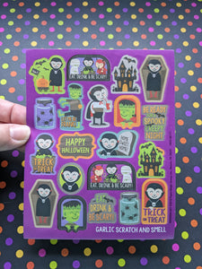 FREE Garlic Vampires Scratch And Smell Sticker Sheet (limit one)