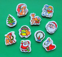 Vintage 1980s Christmas Eraser