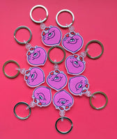 EverythingSmells Bringing Back the 80s Keychain - Pink Heart