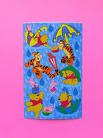 Vintage Sandylion Winnie The Pooh Rainy Day Maxi Sticker Sheet
