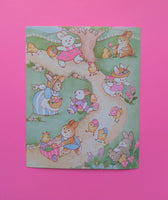 Vintage Gibson Greetings Easter Egg Hunt Sticker Sheet