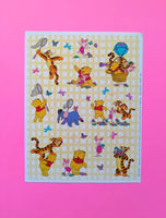 Vintage Hallmark It's Spring Winnie The Pooh Sticker Sheet