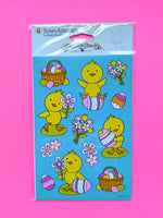 Vintage American Greetings Easter Chick Sticker Sheet