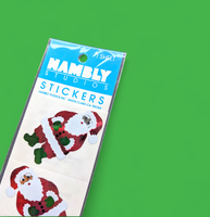 Vintage Santa Foil Stickers by Hambly