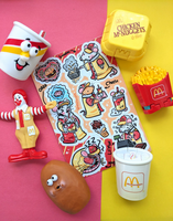 Fast Food Rat Stickers *NEW!