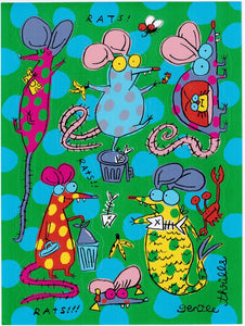 Colorful Rats Sticker Sheet *NEW!