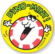 Dyno-Mint Peppermint Candy Scratch 'n Sniff Retro Stinky Stickers