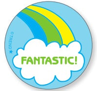 Fantastic Rainbow Scratch 'n Sniff Retro Stinky Stickers *NEW!