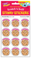 Chocolate Chip Scratch 'n Sniff Retro Stinky Stickers *NEW!