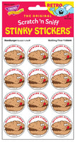 Hamburger Scratch 'n Sniff Retro Stinky Stickers *NEW!